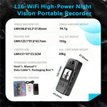 Videocamera sportiva portatile HD L16 con WiFi e visione notturna