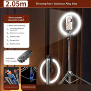Lampada ad anello 10 pollici con treppiede e selfie stick