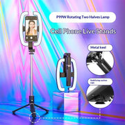Selfie Stick con Ring Light e Treppiede per smartphone Android