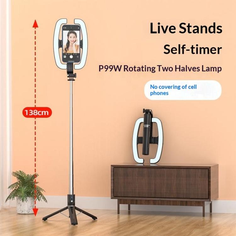 Selfie Stick con Ring Light e Treppiede per smartphone