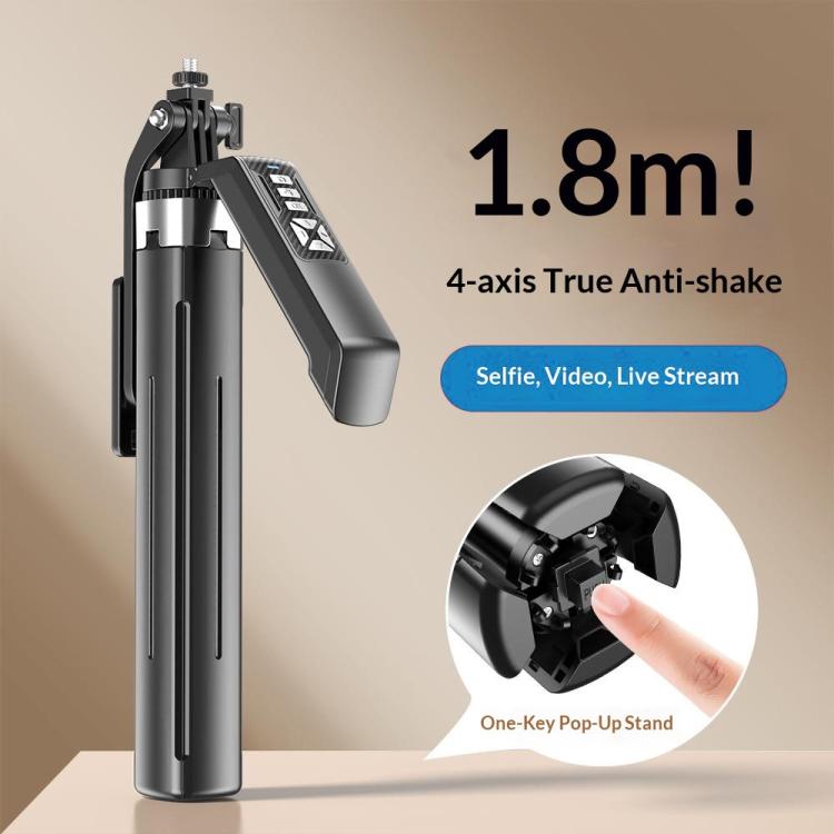 Stabilizzatore portatile P18TK con treppiede e selfie stick