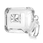 Cover per auricolari trasparente in TPU antiurto con chiusura a scatto e moschettone., For AirPods Pro 3