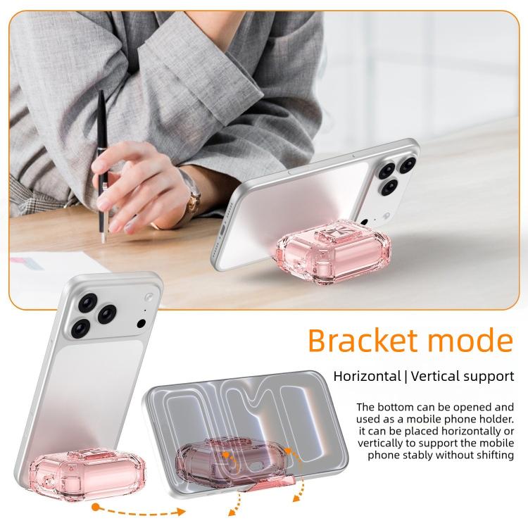 Cover per auricolari trasparente in TPU antiurto con chiusura a scatto e moschettone., For AirPods Pro 3