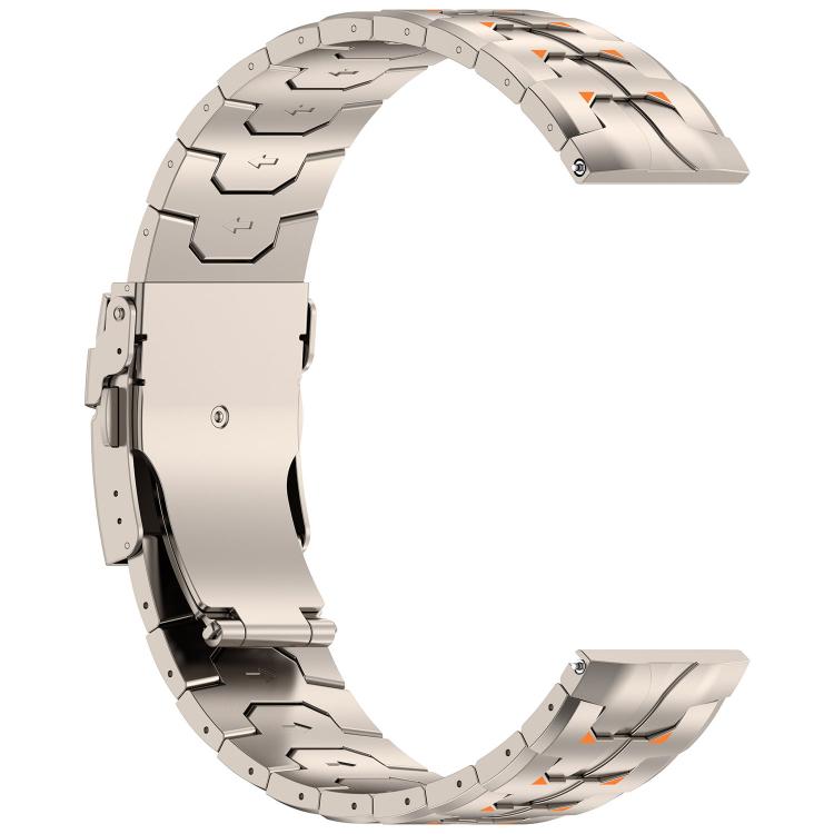 Cinturino per orologio in titanio con chiusura pieghevole Steel Kongman., 22mm