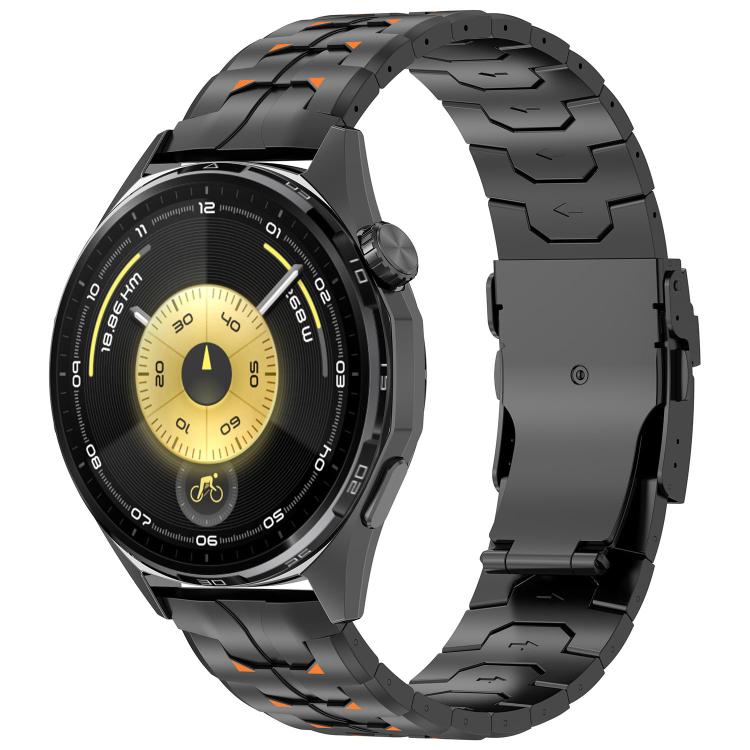 Cinturino per orologio in titanio con chiusura pieghevole Steel Kongman., 22mm