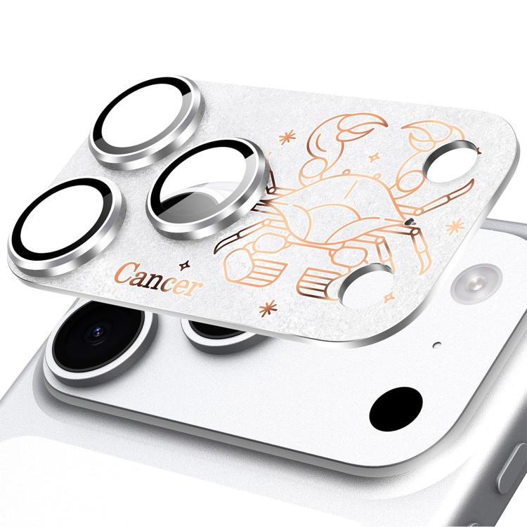 Pellicola protettiva in metallo satinato a copertura totale integrata Twelve Constellations Armor per iPhone 17 Pro Max., Aries, Virgo, Taurus, Cancer, Capricorn, Sagittarius, Leo, Pisces