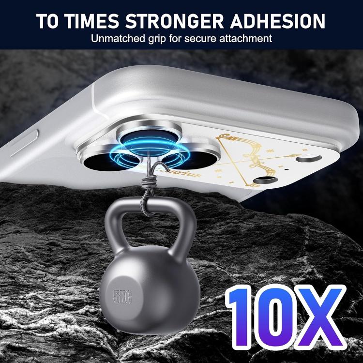 Pellicola protettiva in metallo satinato a copertura totale integrata Twelve Constellations Armor per iPhone 17 Pro Max., Gemini, Aquarius, Libra, Scorpio