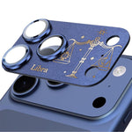 Pellicola protettiva in metallo satinato a copertura totale integrata Twelve Constellations Armor per iPhone 17 Pro Max., Gemini, Aquarius, Libra, Scorpio