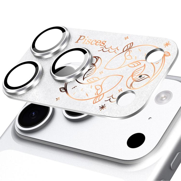 Pellicola protettiva integrata in metallo satinato a copertura totale Twelve Constellations Armor per iPhone 17 Pro., Scorpio, Libra, Aquarius, Gemini, Pisces, Leo, Sagittarius, Capricorn