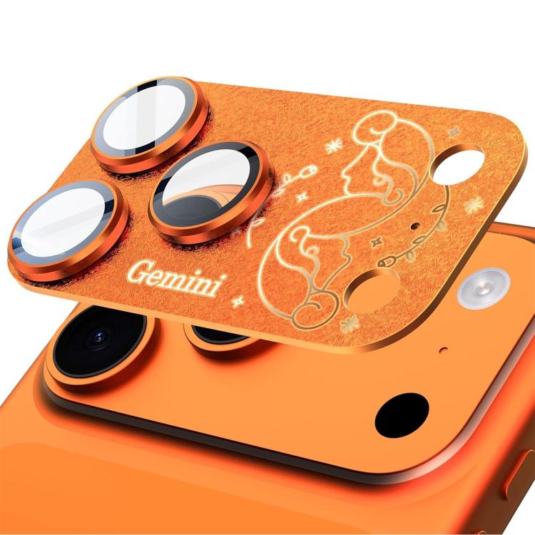 Pellicola protettiva integrata in metallo satinato a copertura totale Twelve Constellations Armor per iPhone 17 Pro., Scorpio, Libra, Aquarius, Gemini, Pisces, Leo, Sagittarius, Capricorn