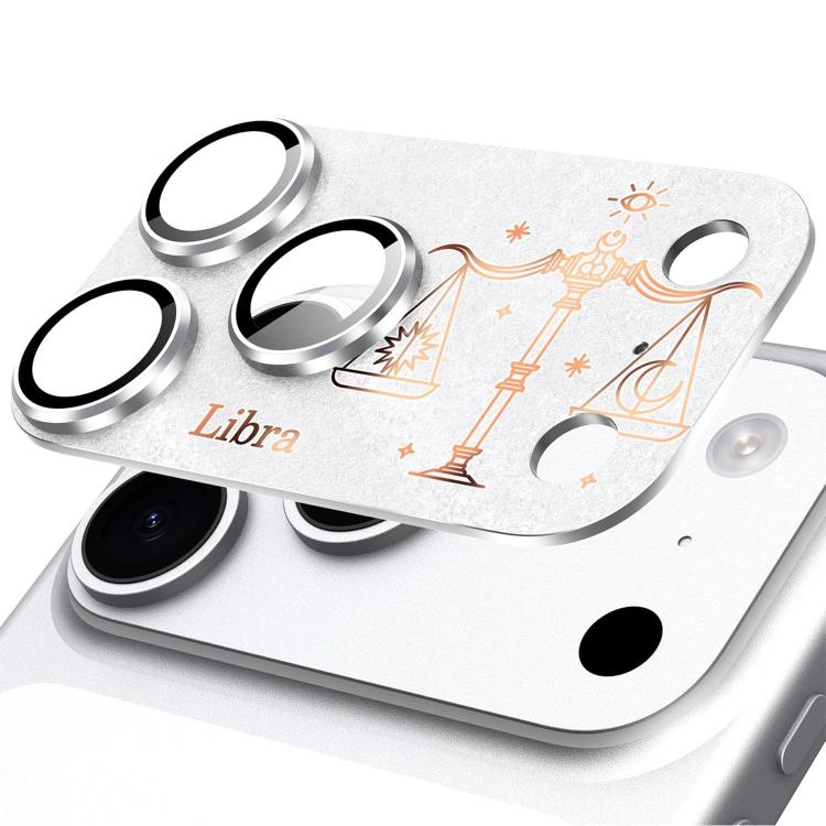 Pellicola protettiva integrata in metallo satinato a copertura totale Twelve Constellations Armor per iPhone 17 Pro., Scorpio, Libra, Aquarius, Gemini, Pisces, Leo, Sagittarius, Capricorn