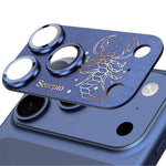 Pellicola protettiva integrata in metallo satinato a copertura totale Twelve Constellations Armor per iPhone 17 Pro., Scorpio, Libra, Aquarius, Gemini, Pisces, Leo, Sagittarius, Capricorn