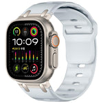 Cinturino per orologio in silicone tinta unita, personalizzato, con design a gradini., For Apple Watch 49mm / 46mm / 45mm / 44mm