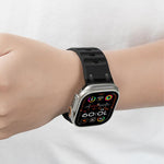 Cinturino per orologio in silicone tinta unita, personalizzato, con design a gradini., For Apple Watch 49mm / 46mm / 45mm / 44mm