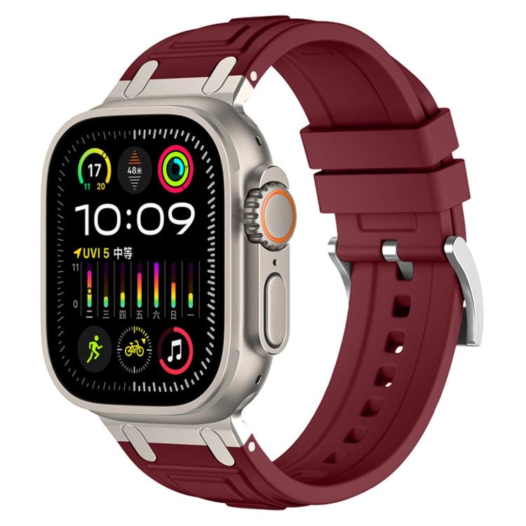 Cinturino per orologio in silicone a triplo strato rinforzato, For Apple Watch 49mm / 46mm / 45mm / 44mm, For Apple Watch 42mm / 41mm / 40mm / 38mm