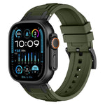 Cinturino per orologio in silicone a triplo strato rinforzato, For Apple Watch 49mm / 46mm / 45mm / 44mm, For Apple Watch 42mm / 41mm / 40mm / 38mm