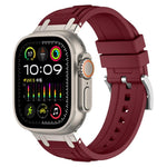 Cinturino per orologio in silicone a triplo strato rinforzato, For Apple Watch 49mm / 46mm / 45mm / 44mm, For Apple Watch 42mm / 41mm / 40mm / 38mm