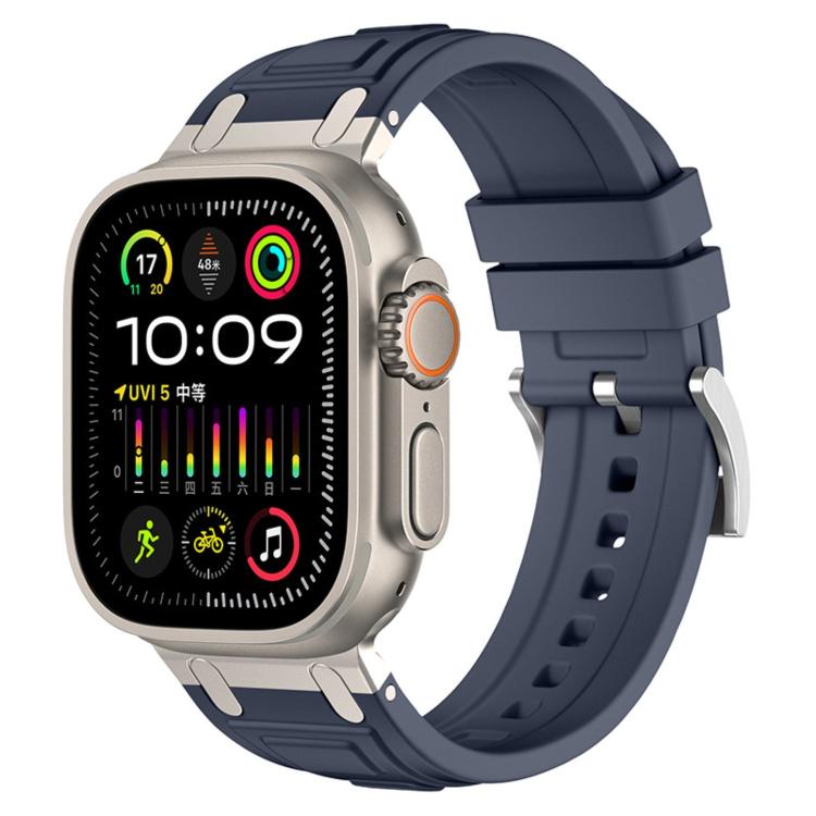 Cinturino per orologio in silicone a triplo strato rinforzato, For Apple Watch 49mm / 46mm / 45mm / 44mm, For Apple Watch 42mm / 41mm / 40mm / 38mm