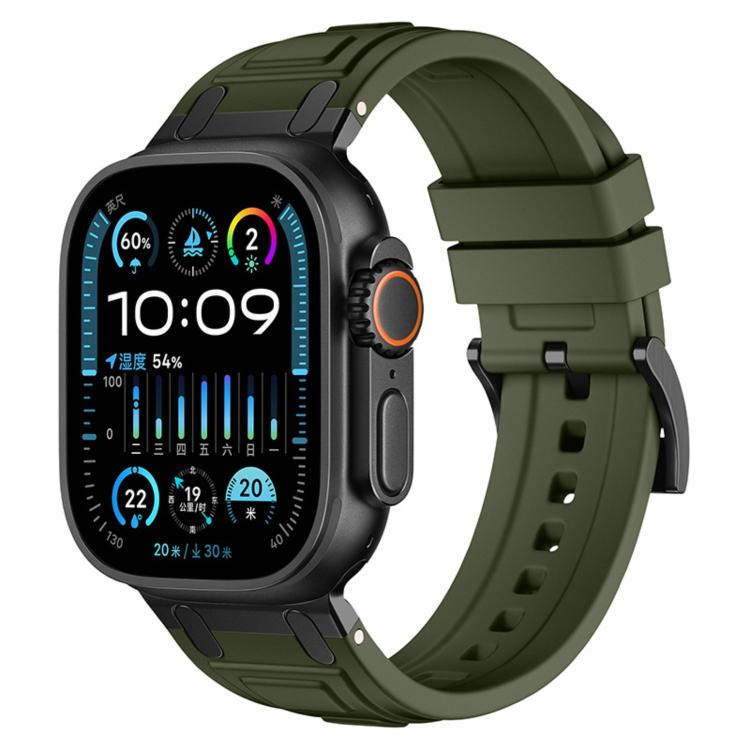 Cinturino per orologio in silicone a triplo strato rinforzato, For Apple Watch 49mm / 46mm / 45mm / 44mm, For Apple Watch 42mm / 41mm / 40mm / 38mm