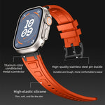 Cinturino per orologio in silicone a triplo strato rinforzato, For Apple Watch 49mm / 46mm / 45mm / 44mm, For Apple Watch 42mm / 41mm / 40mm / 38mm