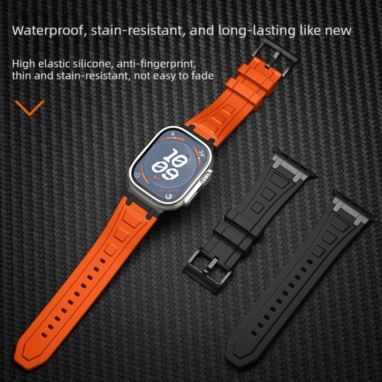 Cinturino per orologio in silicone a triplo strato rinforzato, For Apple Watch 49mm / 46mm / 45mm / 44mm, For Apple Watch 42mm / 41mm / 40mm / 38mm