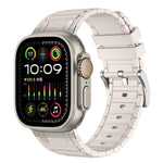 Cinturino per orologio in silicone con texture a forma di I rinforzata, For Apple Watch 49mm / 46mm / 45mm / 44mm, For Apple Watch 42mm / 41mm / 40mm / 38mm