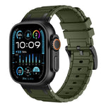 Cinturino per orologio in silicone con texture a forma di I rinforzata, For Apple Watch 49mm / 46mm / 45mm / 44mm, For Apple Watch 42mm / 41mm / 40mm / 38mm
