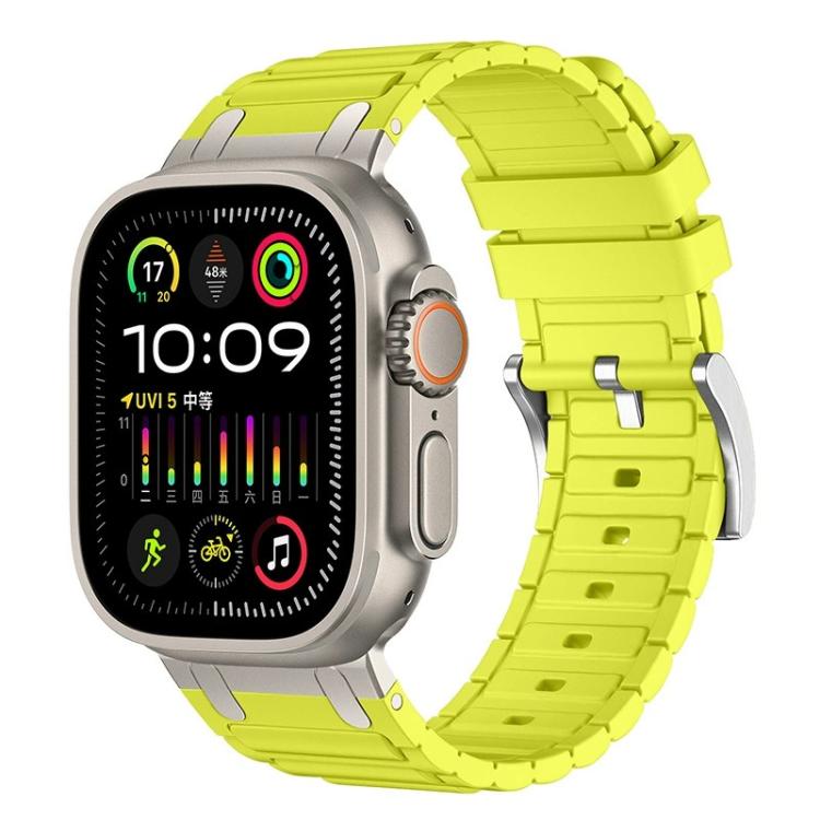 Cinturino per orologio in silicone con texture a forma di I rinforzata, For Apple Watch 49mm / 46mm / 45mm / 44mm, For Apple Watch 42mm / 41mm / 40mm / 38mm