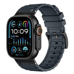 Cinturino per orologio in silicone con texture a forma di I rinforzata, For Apple Watch 49mm / 46mm / 45mm / 44mm, For Apple Watch 42mm / 41mm / 40mm / 38mm