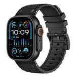 Cinturino per orologio in silicone con texture a forma di I rinforzata, For Apple Watch 49mm / 46mm / 45mm / 44mm, For Apple Watch 42mm / 41mm / 40mm / 38mm