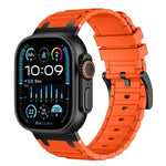 Cinturino per orologio in silicone con texture a forma di I rinforzata, For Apple Watch 49mm / 46mm / 45mm / 44mm, For Apple Watch 42mm / 41mm / 40mm / 38mm