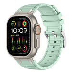 Cinturino per orologio in silicone con texture a forma di I rinforzata, For Apple Watch 49mm / 46mm / 45mm / 44mm, For Apple Watch 42mm / 41mm / 40mm / 38mm