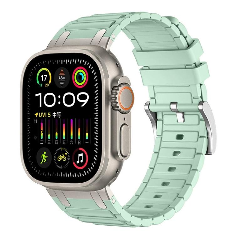 Cinturino per orologio in silicone con texture a forma di I rinforzata, For Apple Watch 49mm / 46mm / 45mm / 44mm, For Apple Watch 42mm / 41mm / 40mm / 38mm
