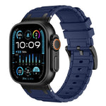 Cinturino per orologio in silicone con texture a forma di I rinforzata, For Apple Watch 49mm / 46mm / 45mm / 44mm, For Apple Watch 42mm / 41mm / 40mm / 38mm
