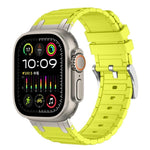 Cinturino per orologio in silicone con texture a forma di I rinforzata, For Apple Watch 49mm / 46mm / 45mm / 44mm, For Apple Watch 42mm / 41mm / 40mm / 38mm