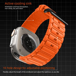 Cinturino per orologio in silicone con texture a forma di I rinforzata, For Apple Watch 49mm / 46mm / 45mm / 44mm, For Apple Watch 42mm / 41mm / 40mm / 38mm