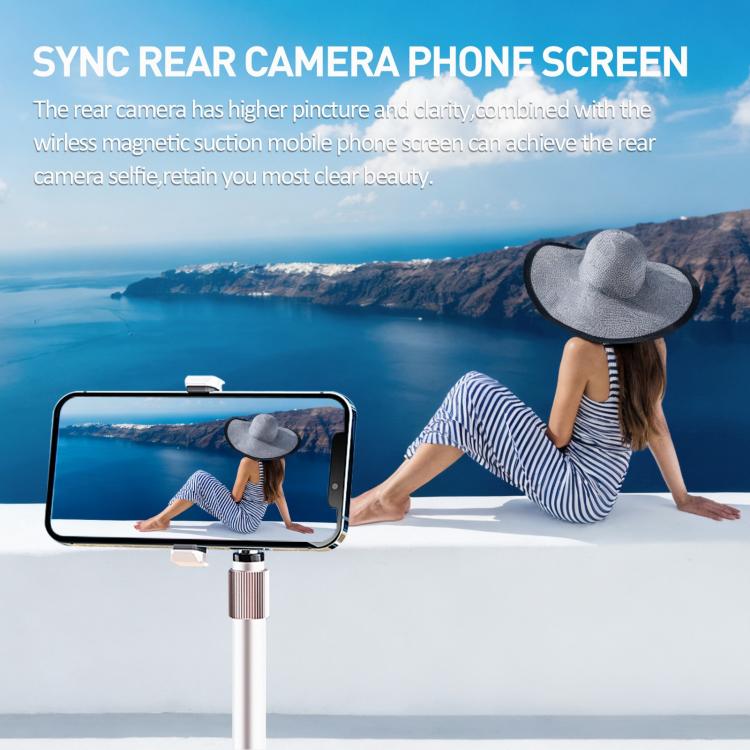 Dispositivo wireless sottile e mini magnetico per la proiezione di selfie., D12