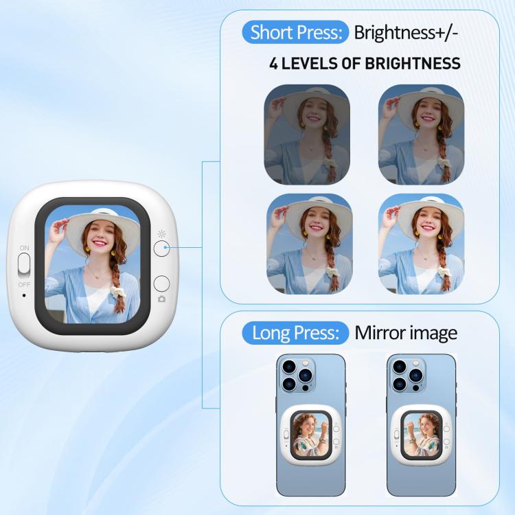 Dispositivo wireless sottile e mini magnetico per la proiezione di selfie., D12