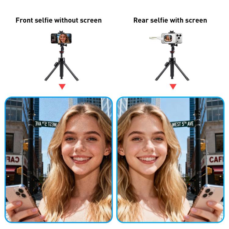 Dispositivo wireless sottile e mini magnetico per la proiezione di selfie., D12