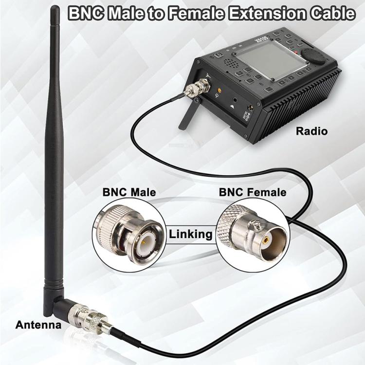 Cavo di prolunga BNC RG59U maschio-femmina JUNSUNMAY per sistemi di videosorveglianza CCTV., 50cm, 100cm, 150cm