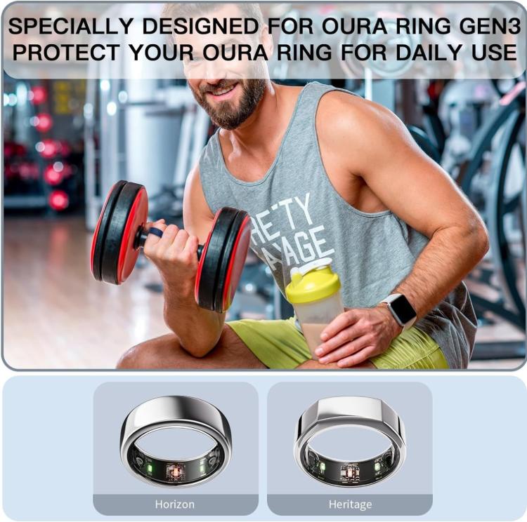 Anello in silicone per Oura Ring Gen3 / Samsung Galaxy Ring, S 5-10, M 11-13