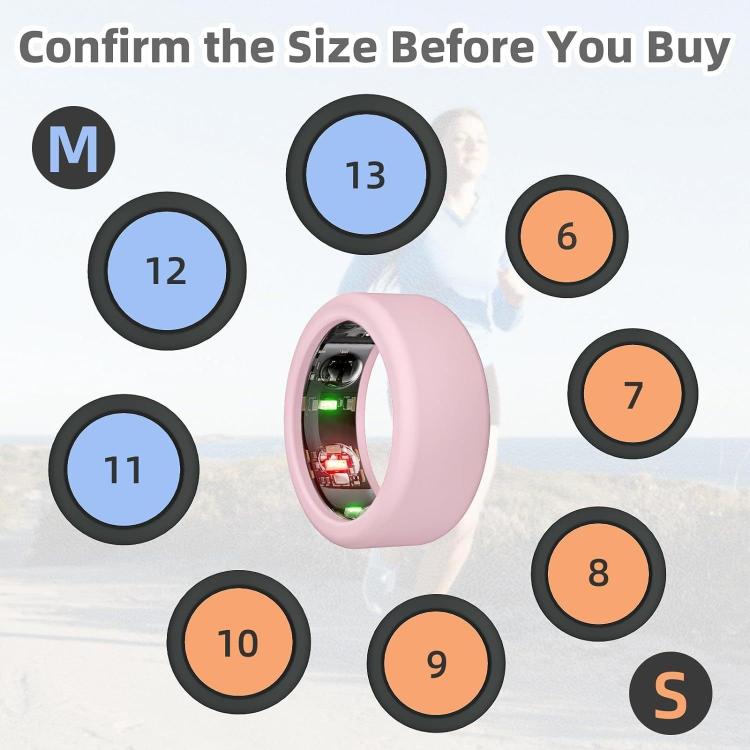 Anello in silicone per Oura Ring Gen3 / Samsung Galaxy Ring, S 5-10, M 11-13