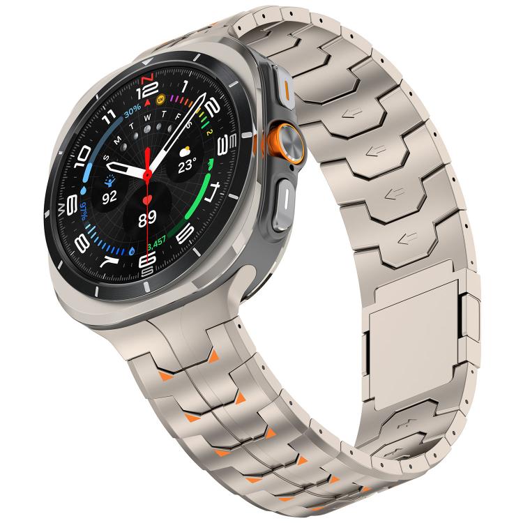 Cinturino per orologio in titanio con chiusura pieghevole Steel Kongman., For Samsung Galaxy Watch Ultra 47mm / Ultra 2025