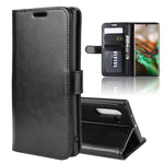 R64 Texture Custodia in pelle pieghevole orizzontale singola per Galaxy Note 10, con supporto, slot per carte e portafoglio, For Galaxy Note 10