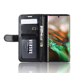 R64 Texture Custodia in pelle pieghevole orizzontale singola per Galaxy Note 10, con supporto, slot per carte e portafoglio, For Galaxy Note 10