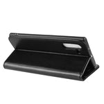 R64 Texture Custodia in pelle pieghevole orizzontale singola per Galaxy Note 10, con supporto, slot per carte e portafoglio, For Galaxy Note 10