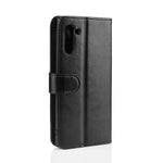 R64 Texture Custodia in pelle pieghevole orizzontale singola per Galaxy Note 10, con supporto, slot per carte e portafoglio, For Galaxy Note 10