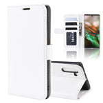 R64 Texture Custodia in pelle pieghevole orizzontale singola per Galaxy Note 10, con supporto, slot per carte e portafoglio, For Galaxy Note 10
