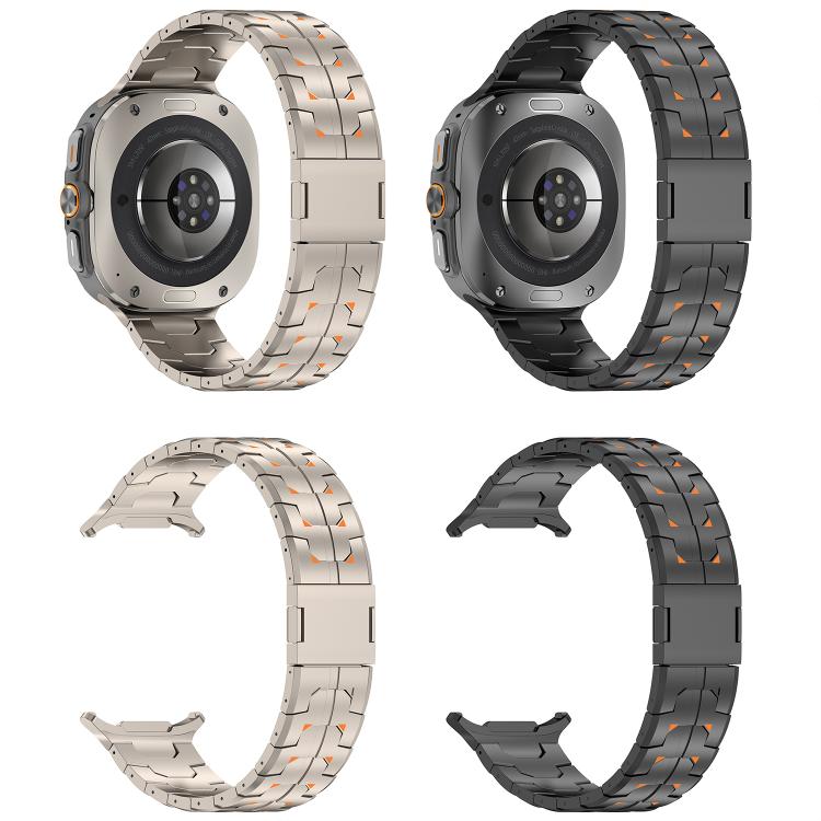 Cinturino per orologio in titanio con chiusura pieghevole Steel Kongman., For Samsung Galaxy Watch Ultra 47mm / Ultra 2025