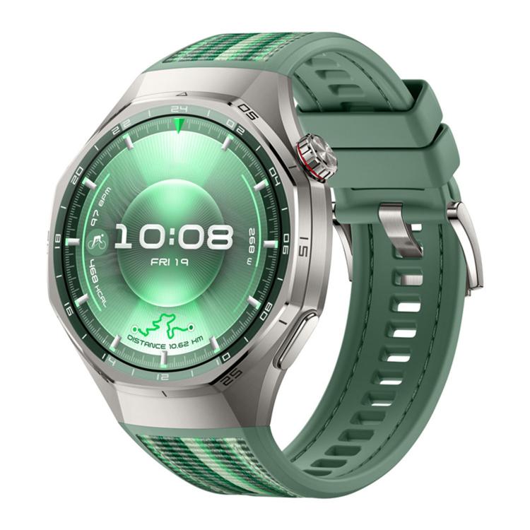 Cinturino per orologio in nylon composito e silicone con pulsante di accensione., For Huawei Watch GT 6 Pro